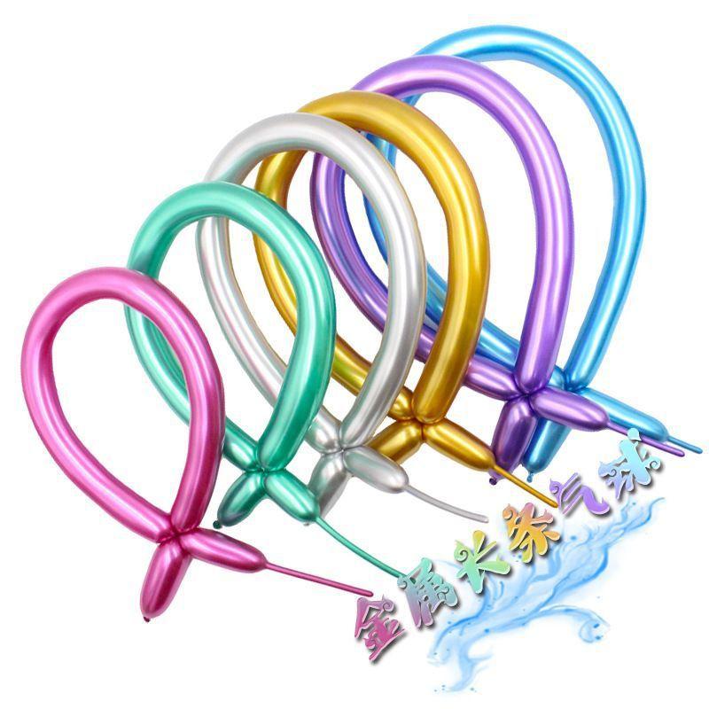 1.8G Metal Strip Magic Balloon, Thickened 1260 Creative Weaving Modeling Variable Decorative Balloon