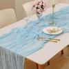 Подарок Полупрозрачная марлевая скатерть-дорожка в стиле бохо Полиэстер Бохо Настольный флаг 35×70 дюймов Марлевая скатерть Свадьба