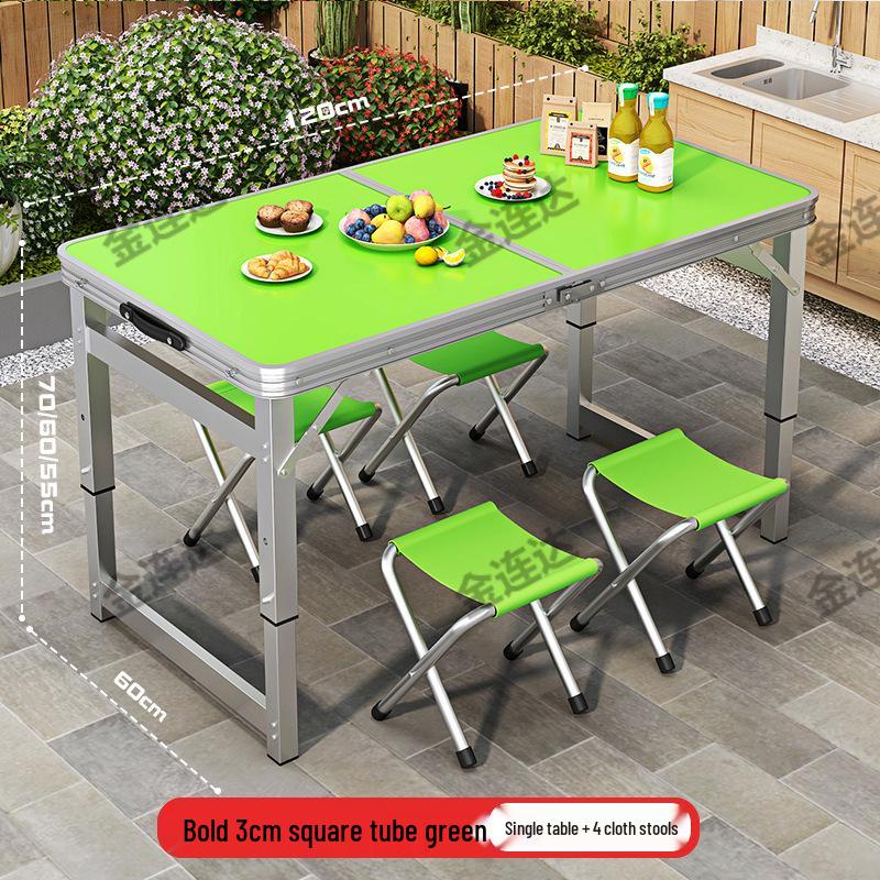 Портативный алюминиевый складной стол для обедов на открытом воздухе и рыночных прилавков - Регулируемый и компактный