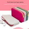 Косметичка на молнии, портативная силиконовая сумка для хранения косметики со съемным ремешком для домашних путешествий