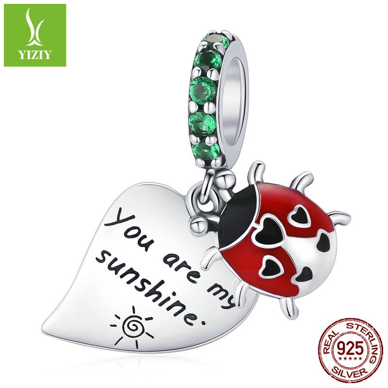 Подвеска-пчела из стерлингового серебра 925 пробы, Нишевая Премиум Насекомое DIY Браслет Бижутерия с бусинами