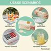 Large Capacity Igloo Ice Tray Mold Creative Press Design Food Grade Silicone Household Freezer Storage Box
