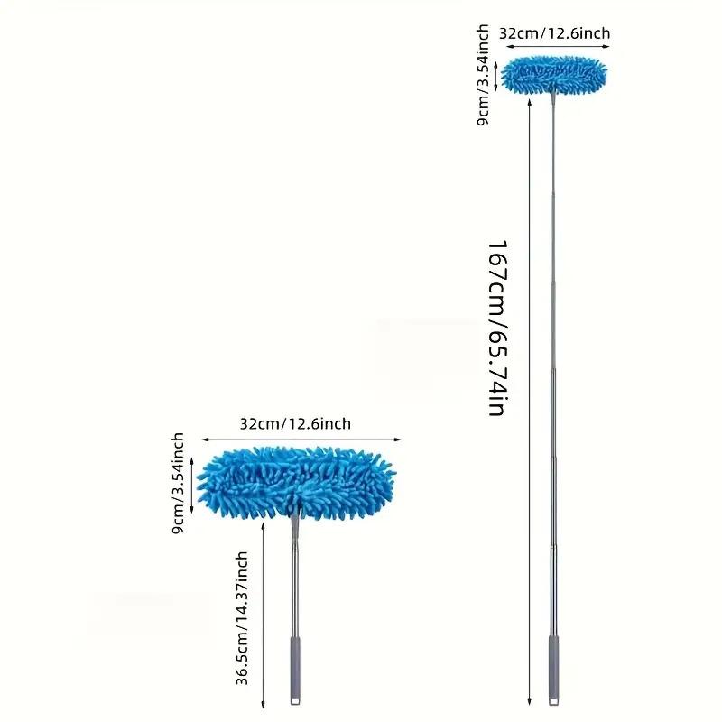 Retractable cleaning brush