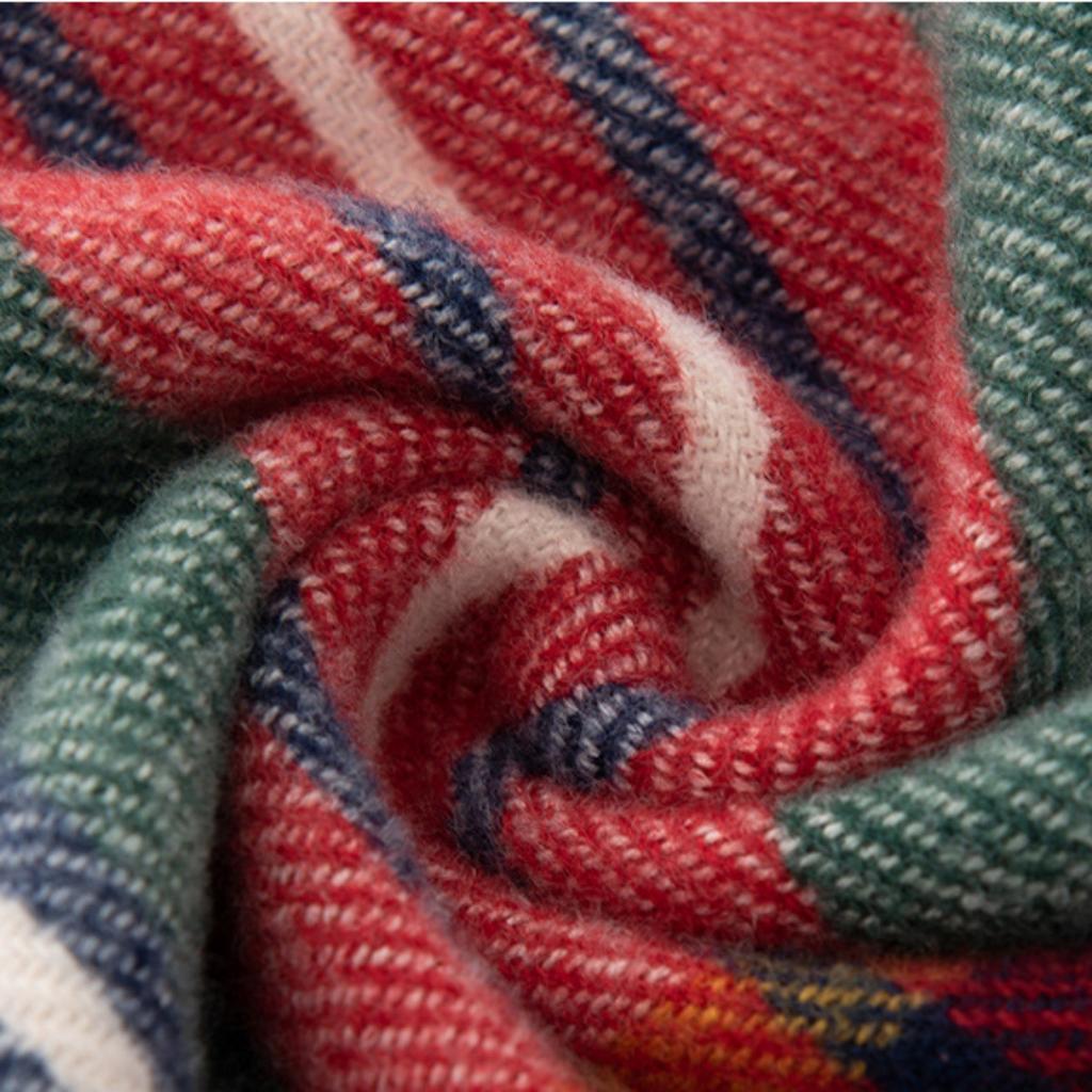 Plush Scarf, Plaid Scarf, Ladies' Warm Scarf, Scarf, Shawl