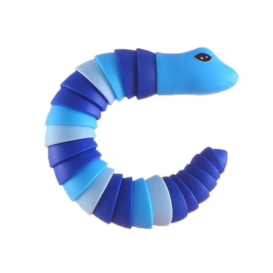 Игрушка-непоседа, гибкая, забавная, обучающая, портативная, для снятия стресса, декомпрессии, для детей и взрослых, сенсорная змея