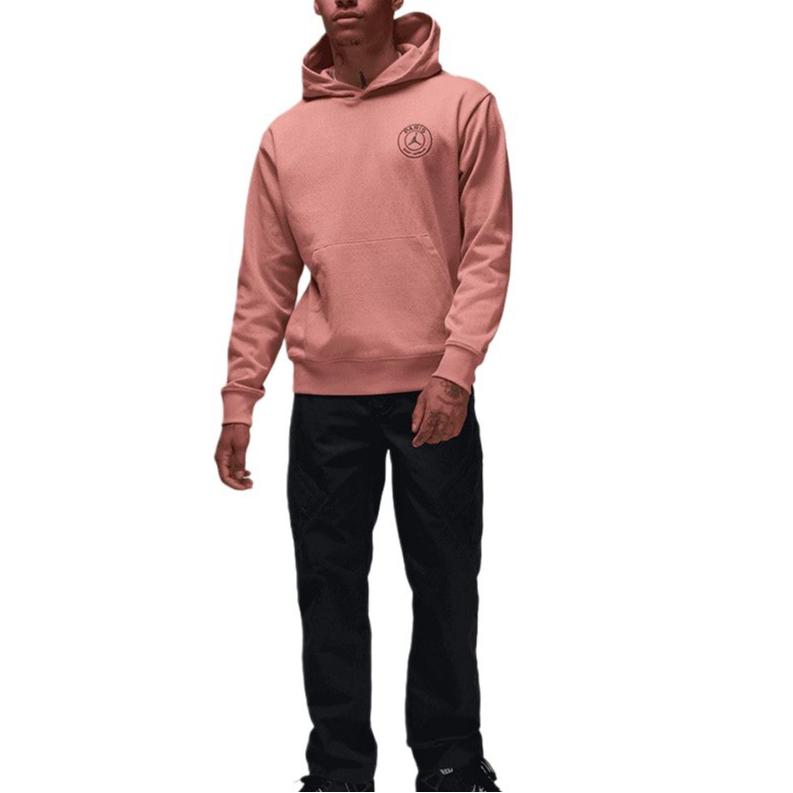Jordan X PSG Совместный брендstmt FW24 M J FLC PO Модная толстовка с длинным рукавом Унисекс толстовки Розовый FV7730-685