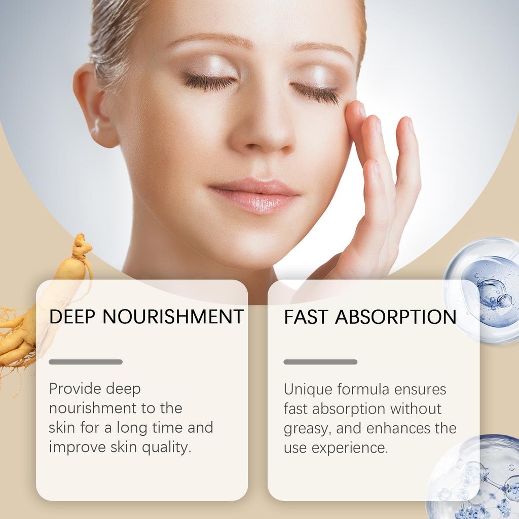 Увлажняющий крем с женьшенем, нежный питательный увлажняющий уход за кожей лица, нежный и мягкий крем для ухода