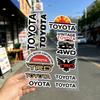 FOR TOYOTA TRO GR Universal Waterproof Reflective Decorative Decals Scratch Hide For Car Motorcycle Helmet Water Cup Fridge