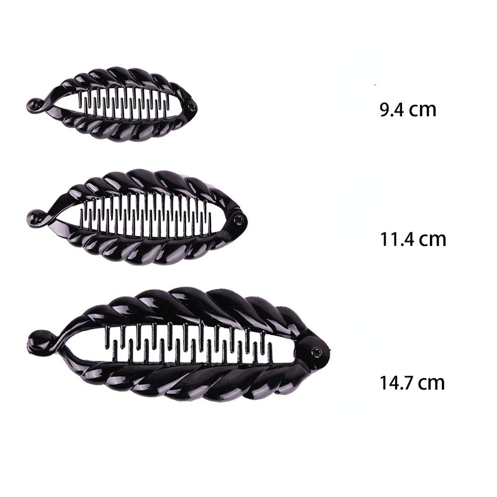 New Fashion Banana Shape Hair Clip Gradient Color Fish Clip Hairpins Hair Accessories for Women Hair Clip Clamp DIY Accessories