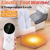 Electric Foot Warmer with 9 Temperature Levels Electric Foot Heater Automatic Shut-Off Heating Foot Warmer Gifts for Men Women