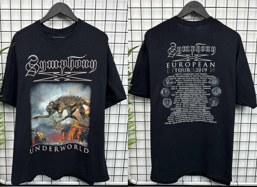 Collection 2sides SYMPHONY X Band Underworld T-shirt S to 5XL PA395