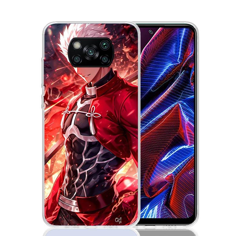 Чехол для телефона Fate Zero Stay Night Archer для Xiaomi Poco X7 X6 X5 Pro F7 Ultra Redmi 15C 15 13 13C 12 12C 10 10A 10C 9 9A 9C 9T Co