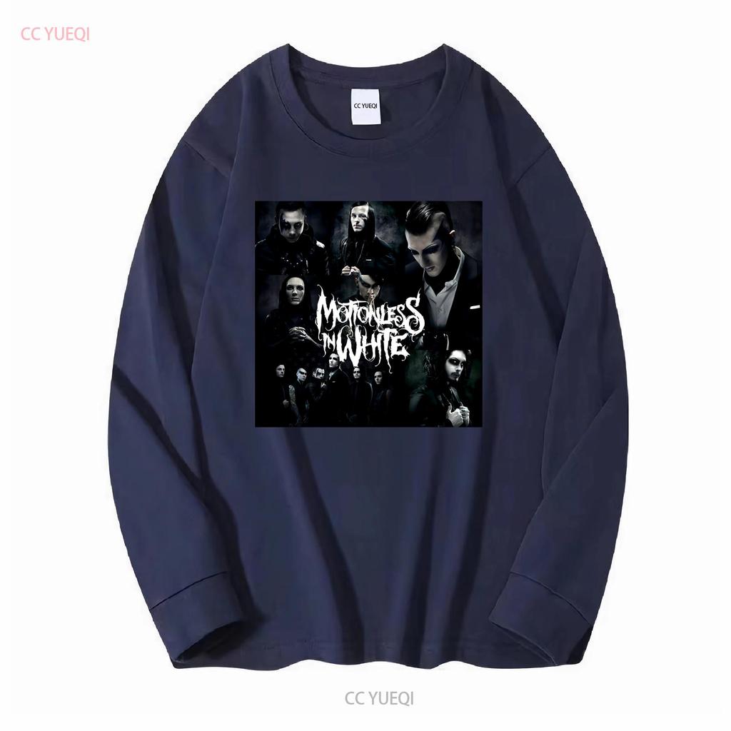 Редкая черная хлопковая футболка группы Motionless In White, все размеры, H62, винтажная, стираная, для повседневной носки, с графическим принтом, модная