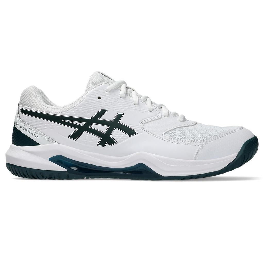 Теннисные туфли 8 1041A408 104 см 2E [ASICS] GEL-DEDICATE мужские (Белый/Саксонский зеленый) 28,0