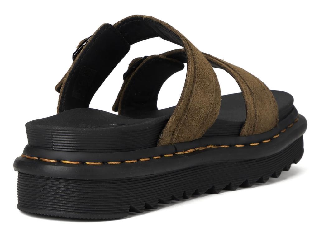 Доктор. Сандалии бренда Martens Miles, Черные, Оливковые, 7 Женский/6 Мужской