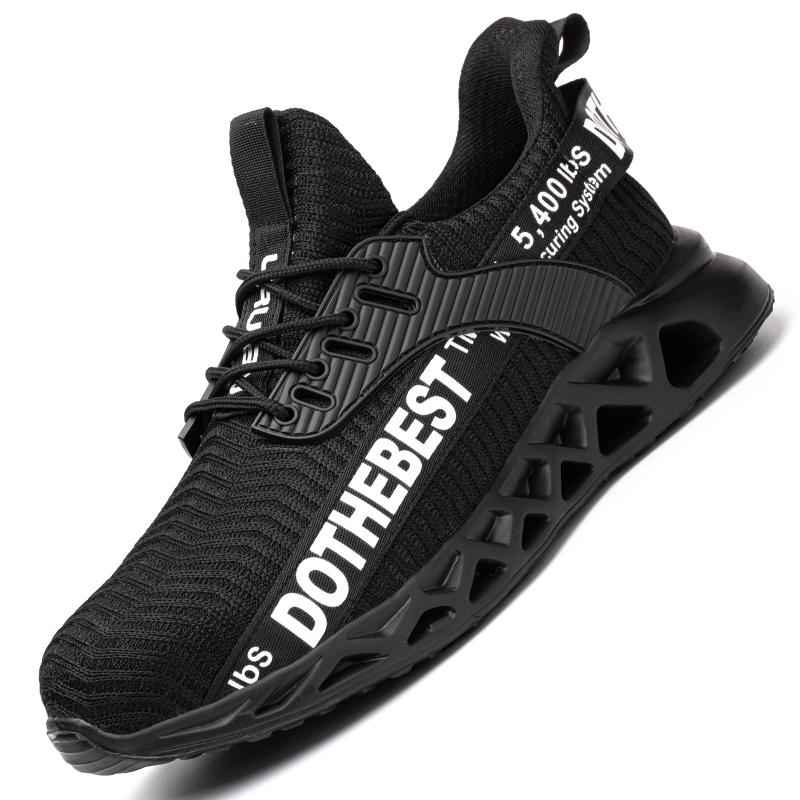 Steel Toe Safety Shoes for Men Women Lightweight Work Sneakers Puncture Proof Work Shoes Unisex Coustruction Safety Work Boots Steel Cap Shoes