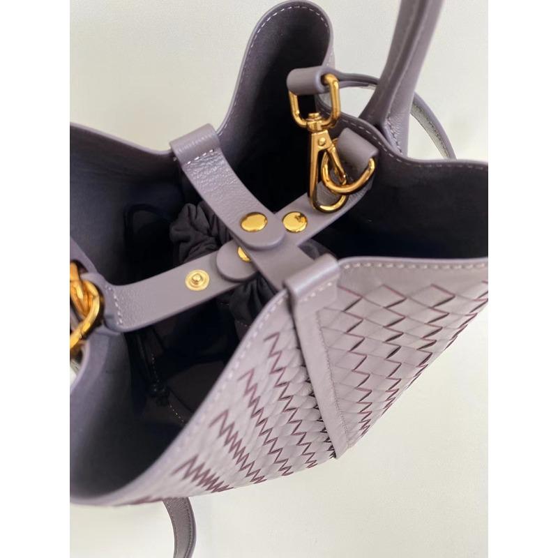 Новая плетеная сумка-ведро кожаная женская модная портативная сумка-мессенджер детская и мамина сумка нишевый дизайн портативная