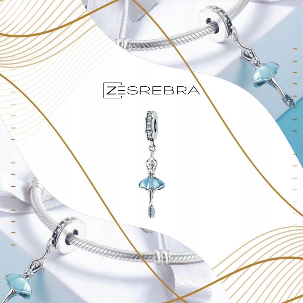 Charms 925 Ballerina Pendant Bead Beads Dance Gift Zircons
