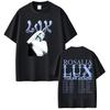 Rosalía LUX Tour 2026 Печатные футболки Мужские Женские Модные Короткий рукав Свободные Харадзюку Оверсайз Эстетика Женская и Мужская Футболка