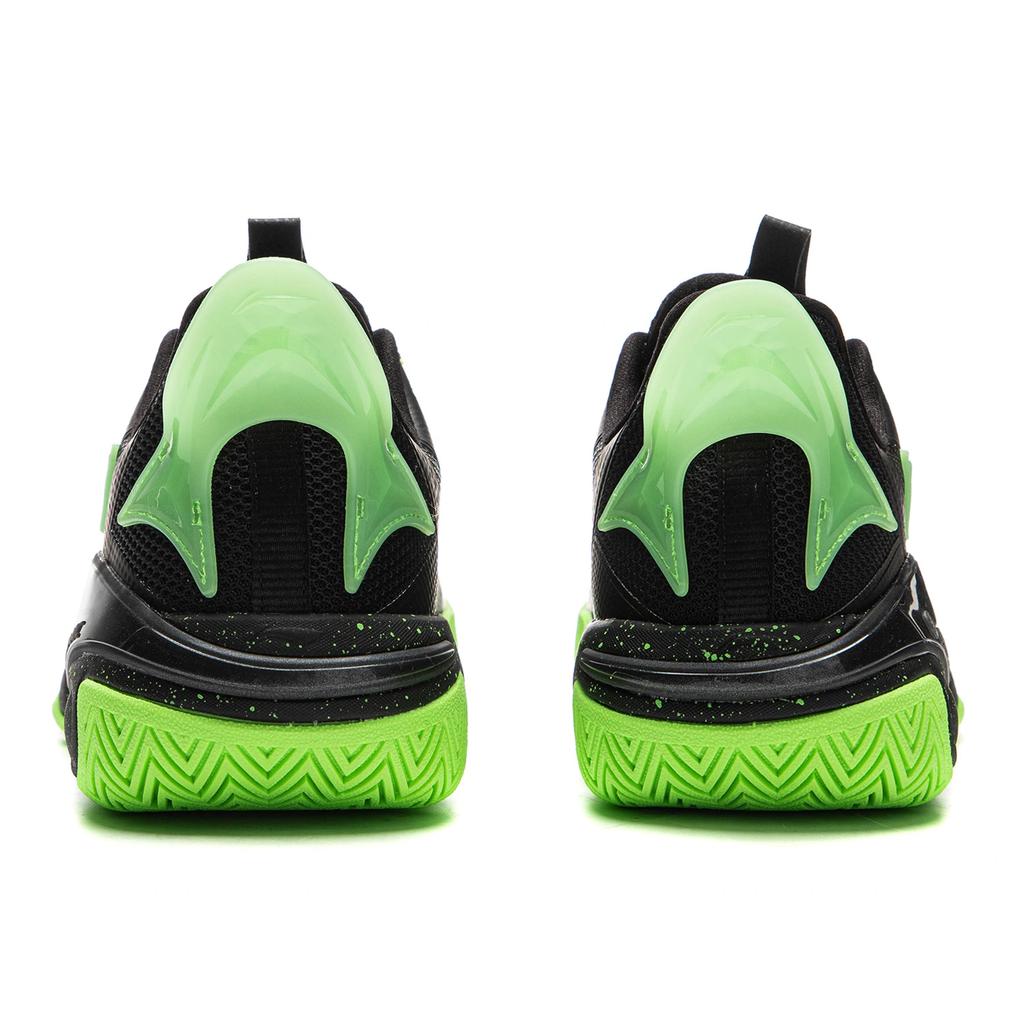 Li Ning Kids Wind Shadow 2.0 Simple Fashion Versatile Classic Basketball Shoes Kids Basketball Shoes Black Fluorescent-Green YKBV032-11