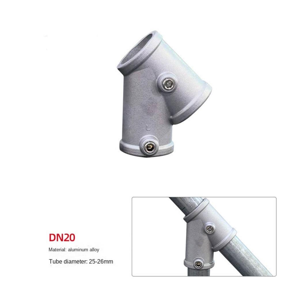 Aluminum Alloy Steel Frame Fasteners 1\2''/3\4" Circular Pipe Connector Steel Tube Shelf
