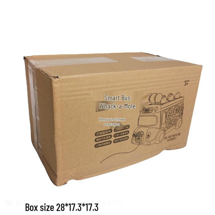 705 Kids' Whack-a-Mole Cartoon Bus: Bilingual Car Whacking Game