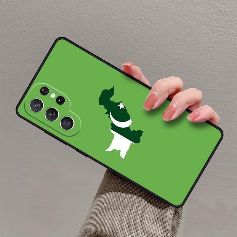 Pakistan Flag Emblem Distressed Vintage Phone Case For Samsung Galaxy S25 S23 S30 S21 S20 FE S24 S22 Ultra Note 10 20 Plus Cover