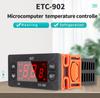 ETC-902 Цифровой регулятор температуры Термостат Терморегулятор инкубатор Реле LED 16A Нагрев Охлаждение 12 В 24 В переменного тока 110 В-220 В