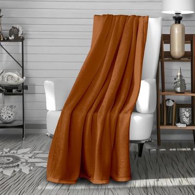 Фланелевое одеяло 140x200 см CALIN terra, Soleil d'Ocre