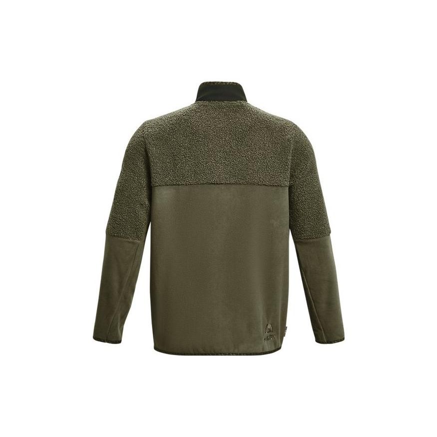 Under Armour Однотонная куртка с длинным рукавом и застежкой-молнией, мужская куртка, зеленая 1373277-390