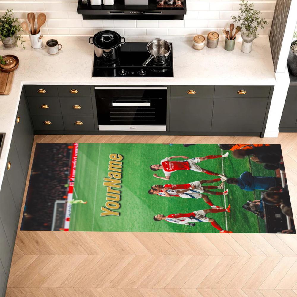 Arsenal Customize Your Name Kitchen Rug Runner Rug Laundry Mat Hallway Entryway The Best Gift Choice