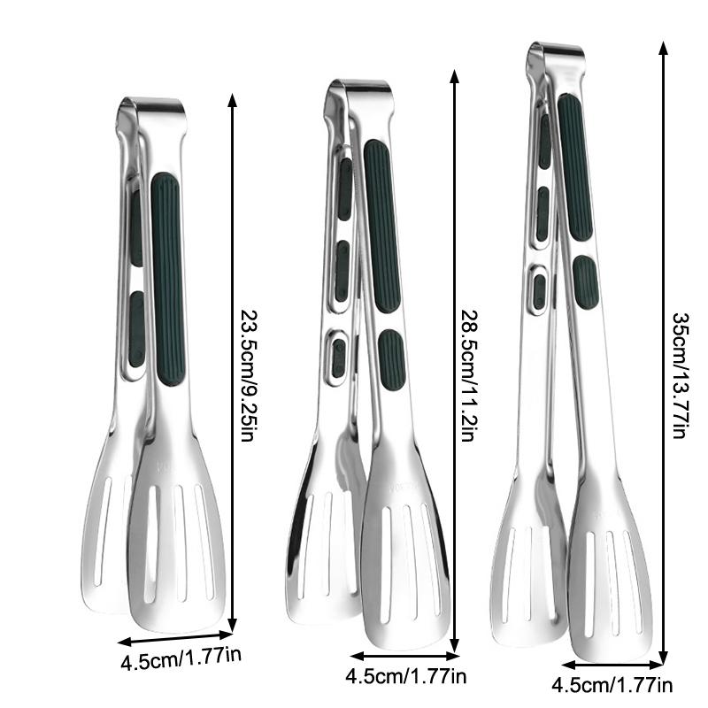 Нескользящие щипцы для еды из нержавеющей стали, зажим для мяса, салата, хлеба, гриль-барбекю, зажим для шведского стола, инструменты для приготовления пищи, кухонные принадлежности