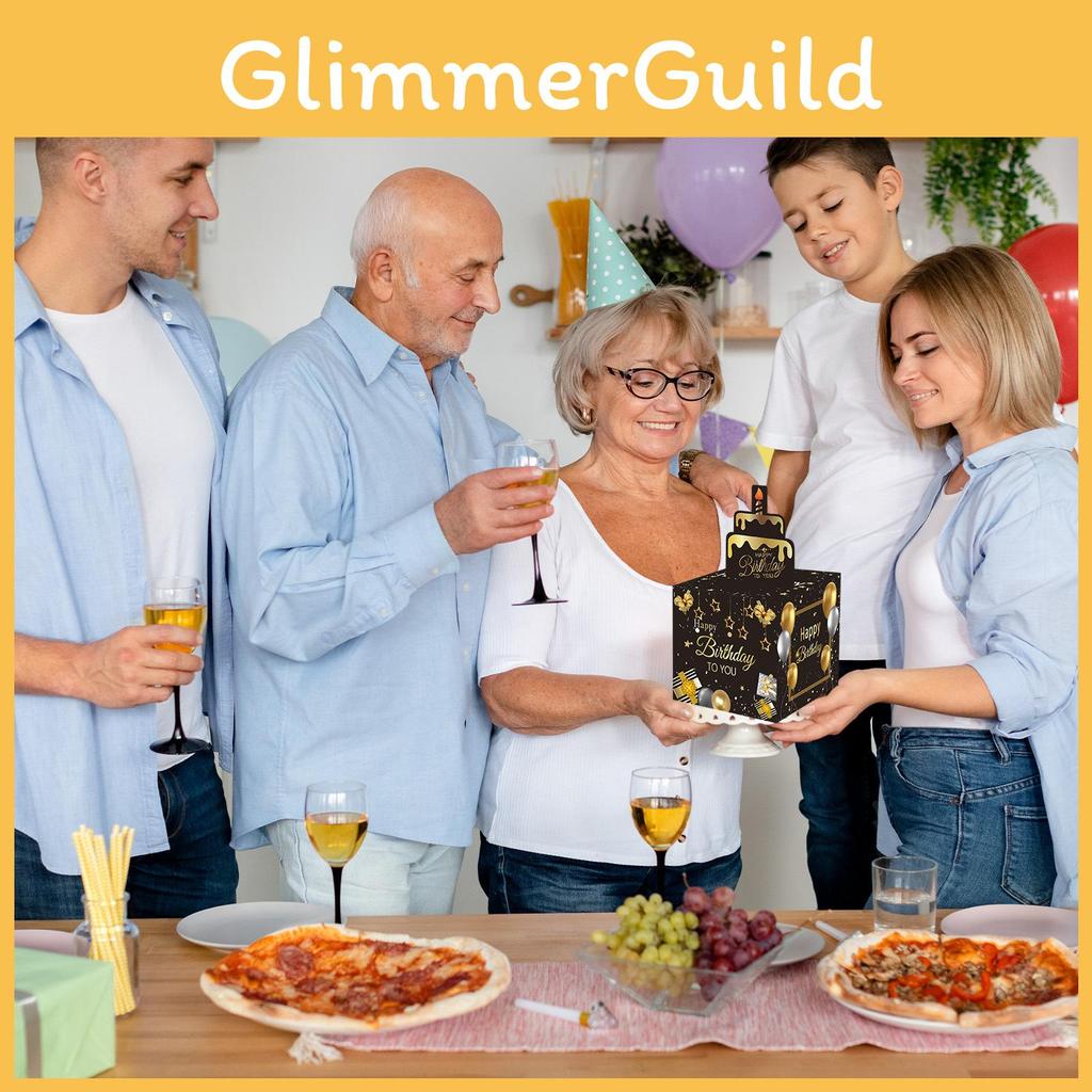 Decor Scene Birthday Props With Elegant Black Gold Finish For Gift Celebrations