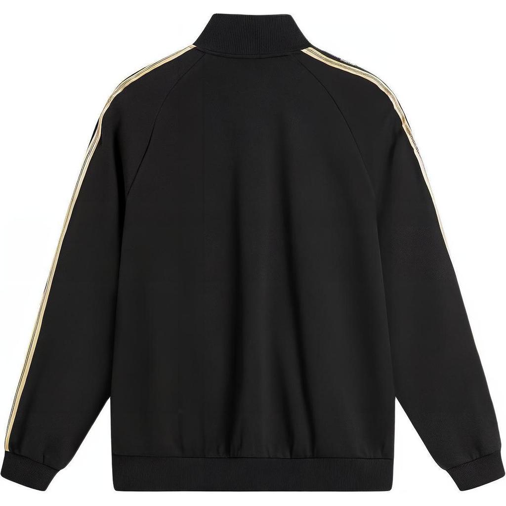 Puma Stand Collar Logo Long Sleeve Jacket Unisex Jacket Black 625821-01