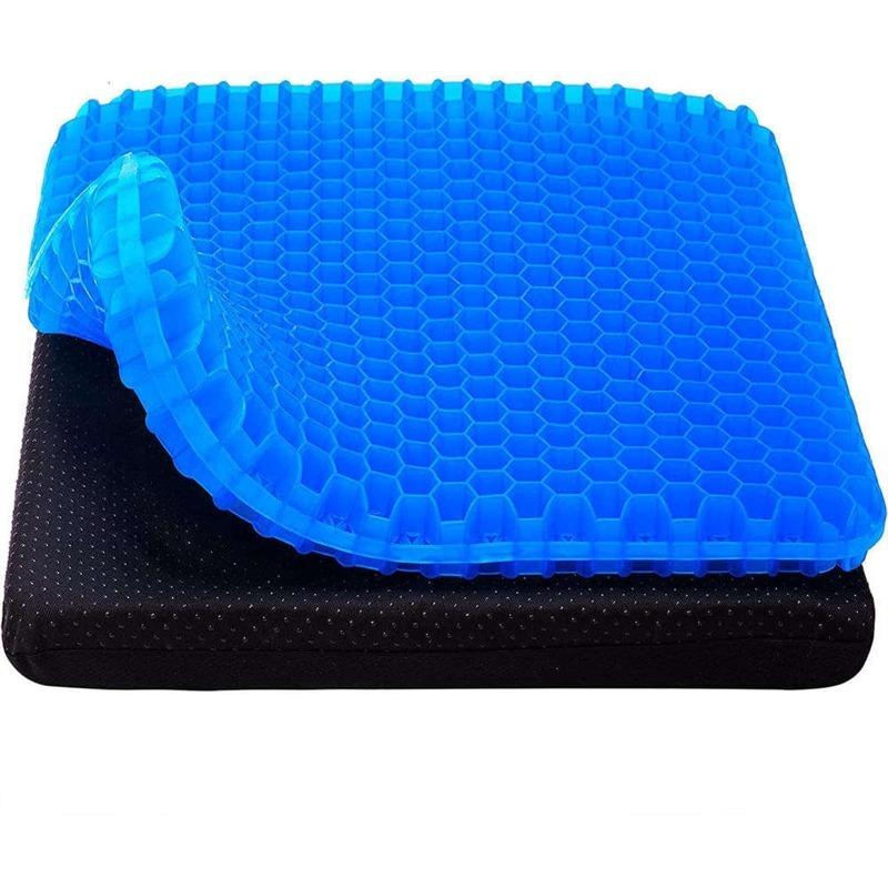 Universal Car Seat Cushion Breathable Cool Gel Cooling Pad 3D Honeycomb Butt Pad Car Home Office Chair Cushion Car Accessories