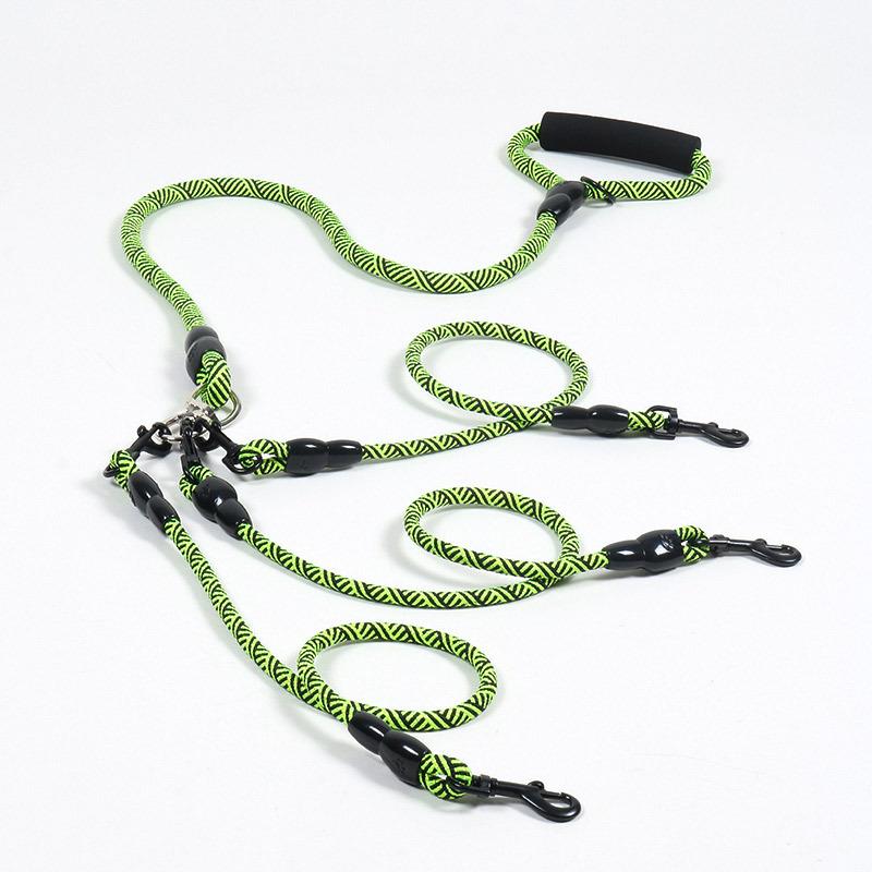 One Tow Three Pet Leash One Tow Two Tow Leash Walking Dog Leash Leash Multi head Double-head Removable