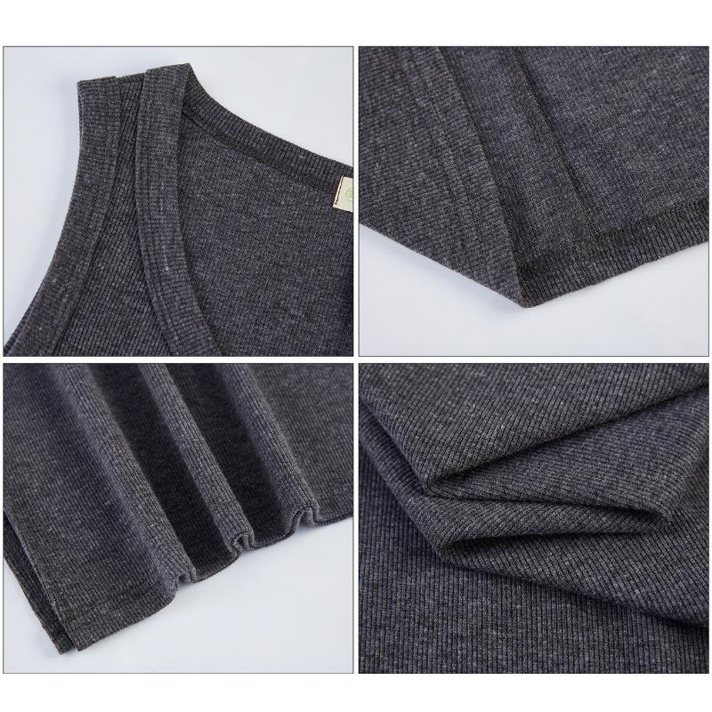 Advanced Sense of Высококачественное платье-жилет из толстой хлопковой нити, женское летнее облегающее платье с разрезом и тонкими подтяжками, длинное платье