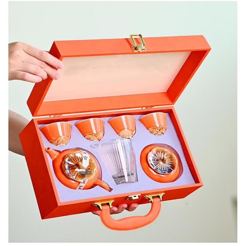 Набор керамической посуды для чая «Счастливая хурма» от Shangqi