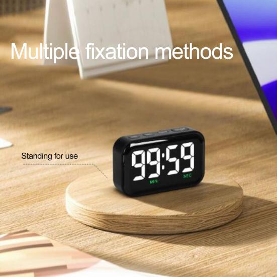 Кухонный таймер, цифровой светодиодный дисплей, 2 яркости, 3 объема, магнитный таймер обратного отсчета на 100 минут для приготовления пищи в классе