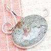 Американская яшма Драгоценный камень Ручной работы Женский Унисекс Серебряный Ювелирный Кулон 2