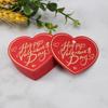 100 шт./пакет Упаковка Украшения DIY День Святого Валентина Вечеринка Бумага Счастливые Этикетки Карты Подарочные Бирки В Форме Сердца