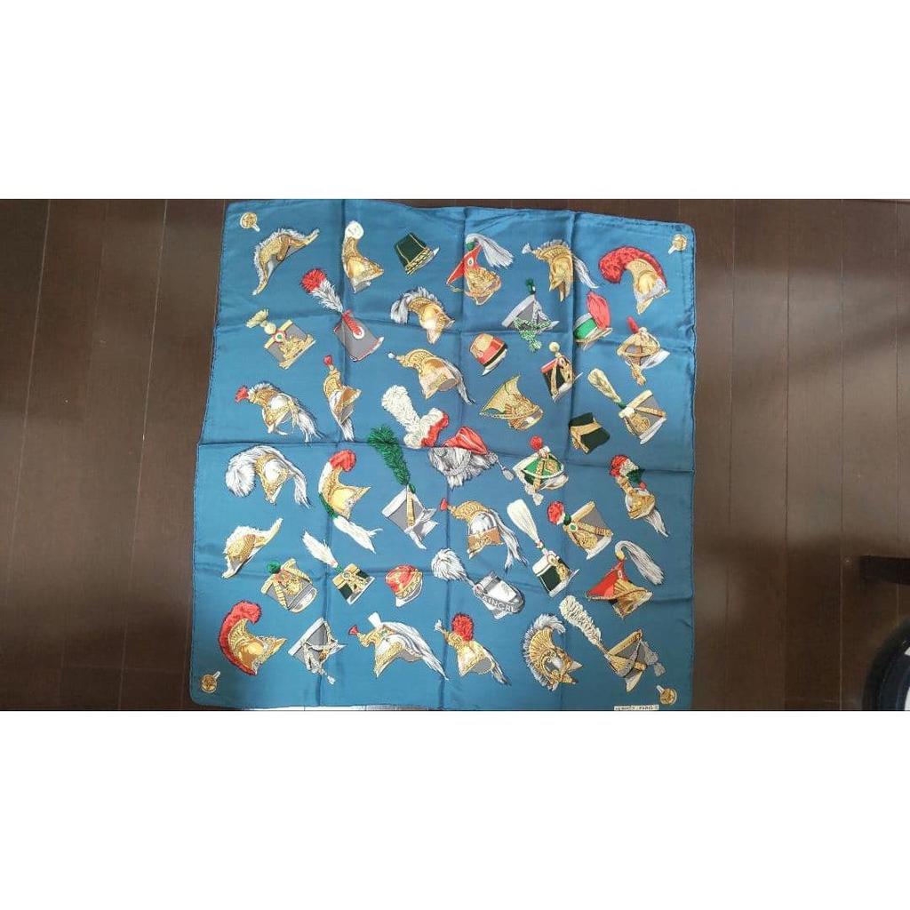 Used Herms scarf Carr vintage 90x90