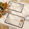 Floral Pattern Washing Machine Protector Mat Silicone Anti-Slip Dustproof Protector Mat  Home Decor