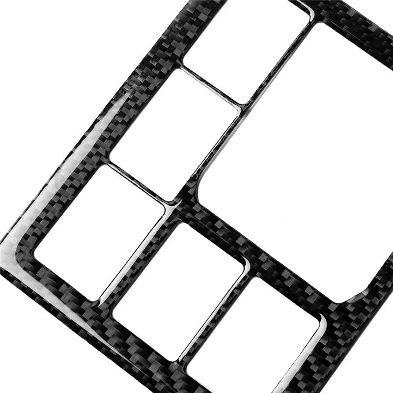 Подходит для Toyota Land Cruiser Prado 2010-2017 Углеродное волокно блок переключателей фар Декоративная панель Крышка наклейка на автомобиль 3D