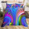 3D Duvet Cover Set Psychedelic Digital Printing Twin Bedding Set Microfiber Quilt Cover Single Queen King Size Comforter Cover