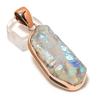 Crystal Titanium Gemstone Copper Jewelry Pendant 2.40"