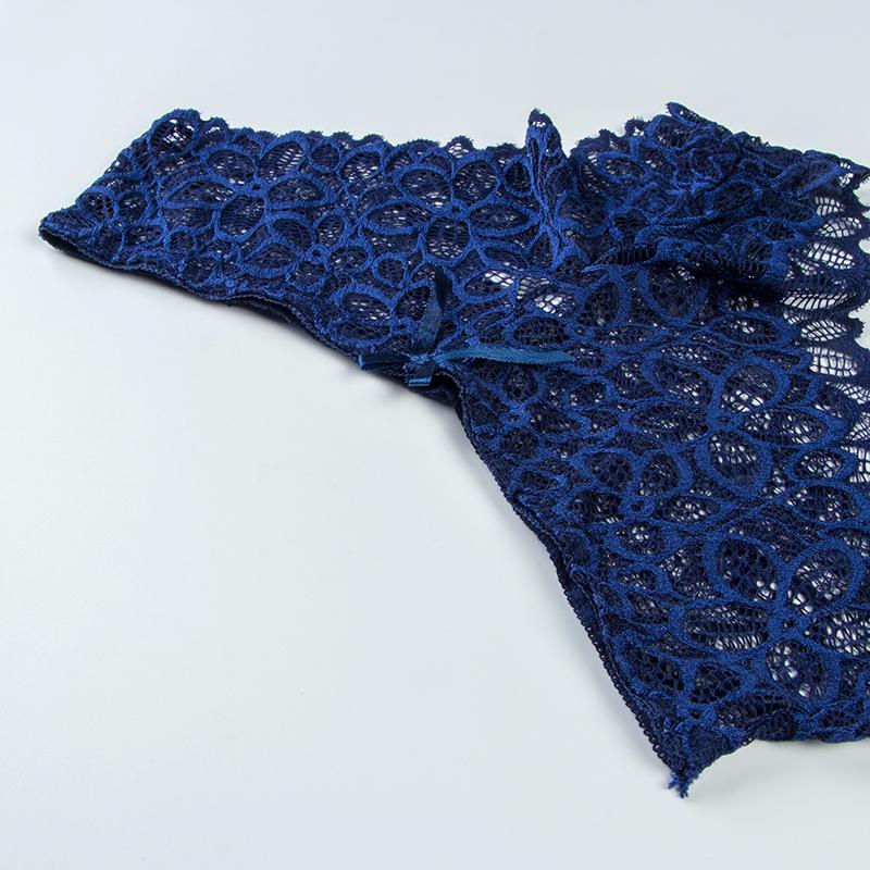 Женский модный комплект кружевного нижнего белья с цветочным принтом, однотонный бюстгальтер, трусики, комплект нижнего белья, пижама, комплект ночного белья