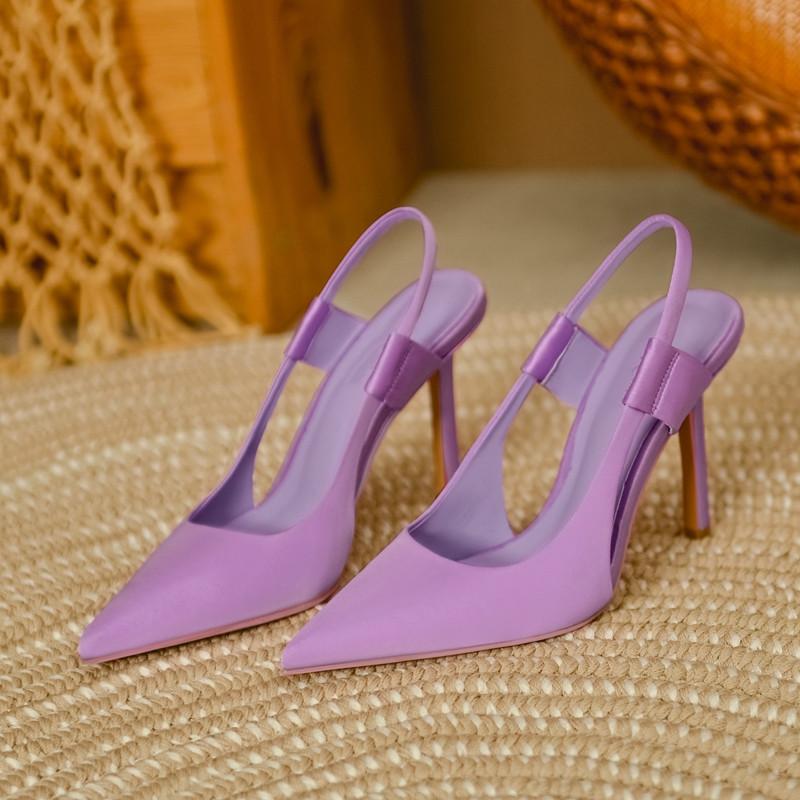 Fashion Summer Women's Shoes High Heels Sandals Elegant Luxury Trend Fashion Sexy Party Banquet Dress Pole Latin Dance Pink Yellow