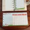 M5 Mini Binder Refill Pages Clear PP Cover Photo Album Portable 5-Hole Budget Planner Photocard Holder with Sleeves for School