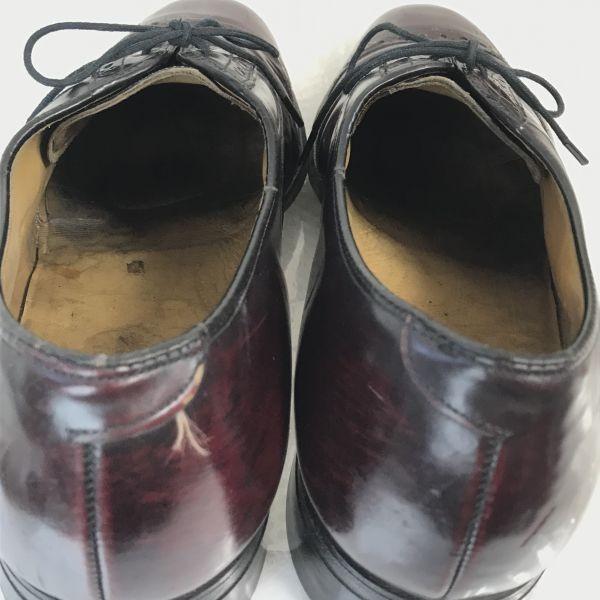 Johnston & Murphy Heritage 80s-90s Leather Goodyear Punch Cap Toe 10B 26.5-27.5 Burgundy(USED)